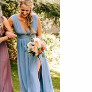 Heavenly hues blue bridesmaid dress